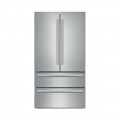 Bosch - 800 Series 20.7 Cu. Ft. 4-Door French Door Counter-Depth Refrigerator - Stainless steel