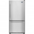Maytag - 22.1 Cu. Ft. Bottom-Freezer Refrigerator - Stainless steel