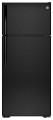 GE - 17.5 Cu. Ft. Frost-Free Top-Freezer Refrigerator - Black-2638243-
