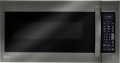 LG - 2.0 Cu. Ft. Over-the-Range Microwave with Sensor Cooking - Black stainless steel