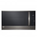 LG - 2.1 Cu. Ft. Over-the-Range Microwave with Sensor Cooking and ExtendaVent 2.0 - Black Stainless Steel