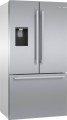 Bosch - 500 Series 21 Cu. Ft. French Door Counter-Depth Smart Refrigerator with External Water and Ice Maker - Stainless steel-6439105