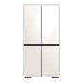 Samsung - Bespoke 29 cu. ft. 4-Door Flex Refrigerator with customizable panel - White Glass-6506538
