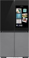 Samsung - 23 cu. ft. Bespoke Counter Depth 4-Door Flex Refrigerator with Family Hub+ - Charcoal Glass Top