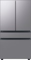 Samsung - Bespoke 29 cu. ft 4-Door French Door Refrigerator with Beverage Center - Stainless steel