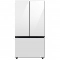 Samsung - Bespoke 30 cu. ft. 3-Door French Door Refrigerator with Beverage Center - White Glass
