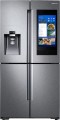 Samsung - Family Hub 22 Cu. Ft. 4-Door Flex French Door Counter-Depth Refrigerator - Fingerprint Resistant Stainless Steel
