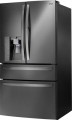 LG - 29.7 Cu. Ft. 4-Door Door-in-Door French Door Refrigerator - Black stainless steel