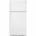 GE - 20.8 Cu. Ft. Top-Freezer Refrigerator - White