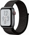 Apple - Apple Watch Nike+ Series 4 (GPS + Cellular), 40mm Space Gray Aluminum Case with Black Nike Sport Loop - Space Gray Aluminum