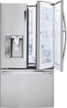 LG - Door-in-Door 28.6 Cu. Ft. French Door Refrigerator with Thru-the-Door Ice and Water - Stainless steel