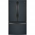 GE - Profile Series 23.1 Cu. Ft. French Door Counter-Depth Refrigerator - Black Slate