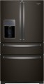 Whirlpool - 26.2 Cu. Ft. 4-Door French Door Refrigerator - Black stainless steel