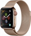 Apple - Apple Watch Series 4 (GPS + Cellular), 40mm Gold Stainless Steel Case with Gold Milanese Loop - Gold Stainless Steel