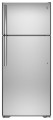 GE - 17.6 Cu. Ft. Frost-Free Top-Freezer Refrigerator - Stainless steel