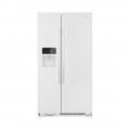 Amana - 21.4 Cu. Ft. Side-by-Side Refrigerator - White