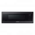Samsung - 1.1 cu. ft. Smart SLIM Over-the-Range Microwave with 400 CFM Hood Ventilation, Wi-Fi & Voice Control - Black Stainless Steel