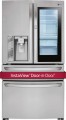 LG - 22.5 Cu. Ft. French InstaView Door-in-Door Counter-Depth Smart Wi-Fi Refrigerator - Stainless steel