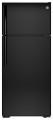 GE - 17.5 Cu. Ft. Frost-Free Top-Freezer Refrigerator - Black-9864115