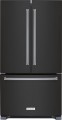 KitchenAid - 20 Cu. Ft. French Door Counter-Depth Refrigerator - Black stainless steel