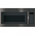 GE - 1.9 Cu. Ft. Over-the-Range Microwave - Black stainless steel