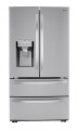 LG - 28 Cu. Ft. 4 Door French Door Smart Refrigerator with Dual Ice with Craft Ice and Double Freezer - Stainless steel