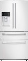 Samsung - 28.15 Cu. Ft. 4-Door French Door Refrigerator with Counter-Height FlexZone Drawer - White