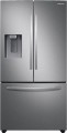 Samsung - 27 cu. ft. Large Capacity 3-Door French Door Refrigerator with External Water & Ice Dispenser - Stainless steel-6401612
