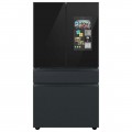 Samsung - 23 cu. ft. Bespoke Counter Depth 4-Door French Door Refrigerator with Family Hub - Charcoal glass