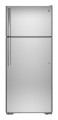 GE - 17.5 Cu. Ft. Frost-Free Top-Freezer Refrigerator - Stainless steel-1673071