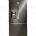 LG - 27.7 Cu. Ft. French Door-in-Door Smart Wi-Fi Enabled Refrigerator - Black stainless steel