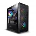 iBUYPOWER - SlateMesh Gaming Desktop - AMD Ryzen 7 7700X - 32GB Memory - NVIDIA GeForce RTX 4070 12GB - 2TB NVMe SSD - Black