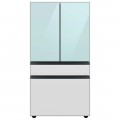 Samsung - Bespoke 29 cu. ft 4-Door French Door Refrigerator with Beverage Center - Morning Blue Glass