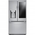 LG - 21.9 Cu. Ft. French Door-in-Door Counter-Depth Refrigerator - Stainless steel