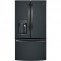 GE - Profile Series 27.8 Cu. Ft. French Door Refrigerator with Keurig Brewing System - Black Slate-6256647