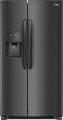 Frigidaire - Gallery 22.1 Cu. Ft. Counter-Depth Refrigerator - Black stainless steel