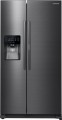 Samsung - ShowCase 24.7 Cu. Ft. Side-by-Side Refrigerator - Fingerprint Resistant Black Stainless Steel
