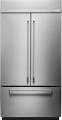 KitchenAid - 24.2 Cu. Ft. French Door Built-In Refrigerator - Stainless steel-7138072