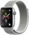 SharePrint Apple - Apple Watch Series 4 (GPS), 44mm Silver Aluminum Case with Seashell Sport Loop - Silver Aluminum