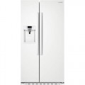 Samsung - 22.3 Cu. Ft. Counter Depth Side-by-Side Refrigerator with In-Door Ice Maker - White