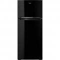 Whirlpool - 17.7 Cu. Ft. Top-Freezer Refrigerator - Black