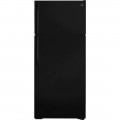 GE - 17.5 Cu. Ft. Top-Freezer Refrigerator - Black-6390225