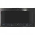 GE - Profile 2.1 Cu. Ft. Over-the-Range Microwave with Sensor Cooking - Black stainless steel