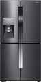 Samsung - 22.5 Cu. Ft. Counter Depth 4-Door Flex French Door Refrigerator with Convertible Zone - Fingerprint Resistant Black Stainless Steel