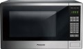 Panasonic - 1.3 Cu. Ft. Mid-Size Microwave - Stainless steel/black/silver