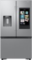 Samsung - 25 cu. ft. 3-Door French Door Counter Depth Smart Refrigerator with Family Hub - Stainless Steel