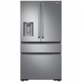 Samsung - 22.7 Cu. Ft. 4-Door Flex French Door Counter-Depth Refrigerator - Fingerprint Resistant Stainless Steel