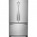 Whirlpool - 20 Cu. Ft. French Door Counter-Depth Refrigerator - Stainless steel