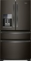 Whirlpool - 24.5 Cu. Ft. 4-Door French Door Refrigerator - Black stainless steel