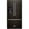 KitchenAid - 27 Cu. Ft. French Door Refrigerator - Black stainless steel